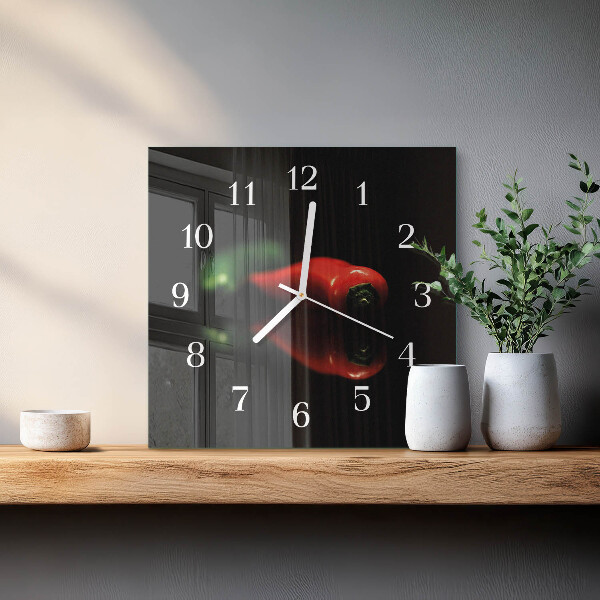 Reloj cuadrado Pimienta