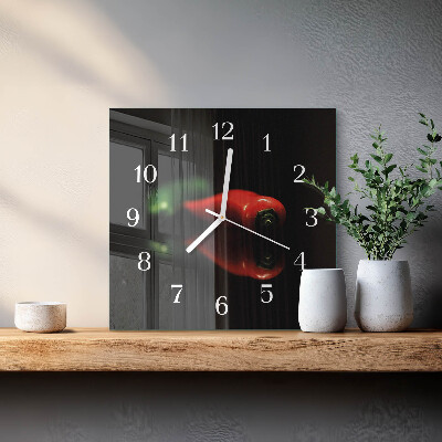 Reloj cuadrado Pimienta