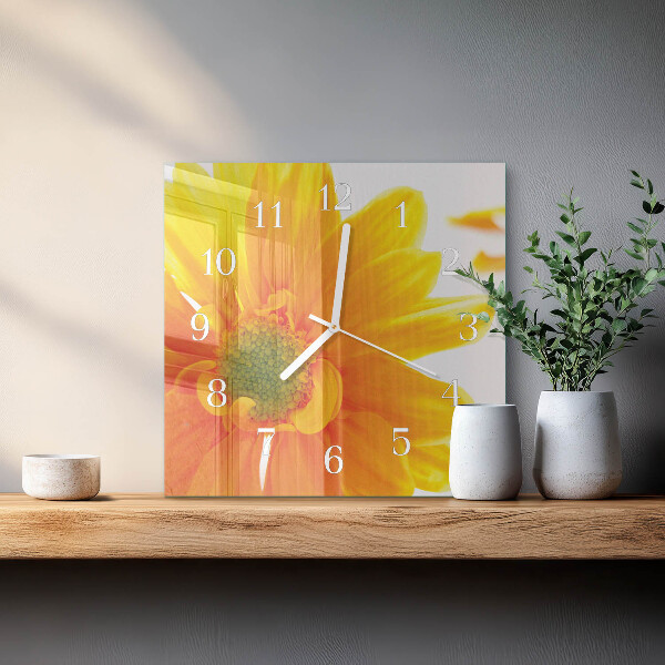 Reloj cuadrado Flor