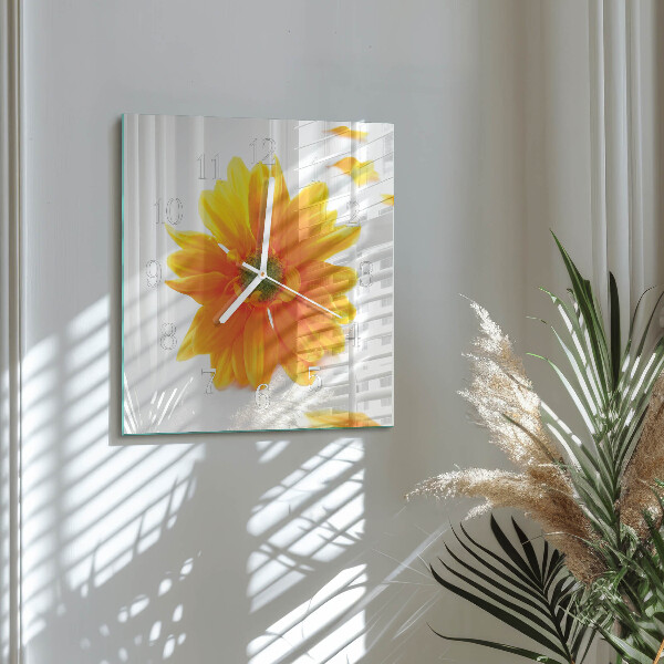 Reloj cuadrado Flor