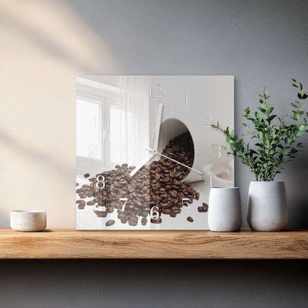 Reloj cuadrado Taza de café