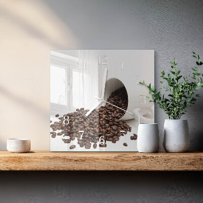 Reloj cuadrado Taza de café