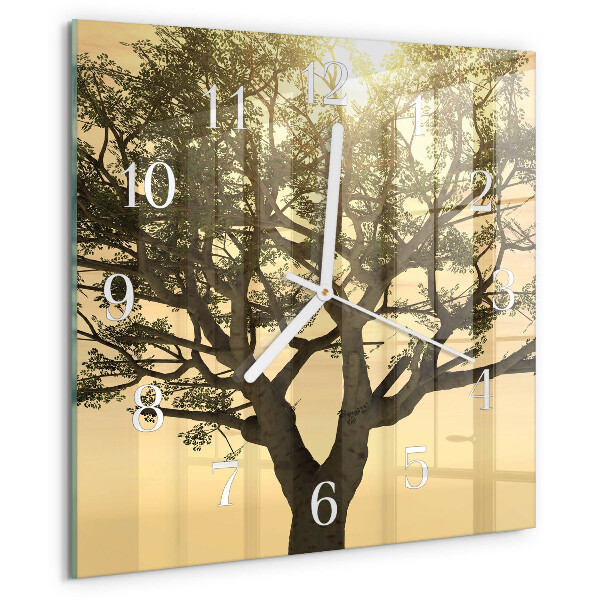 Reloj cuadrado Árbol