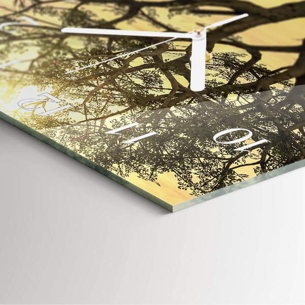 Reloj cuadrado Árbol