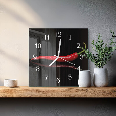 Reloj cuadrado Ají picante