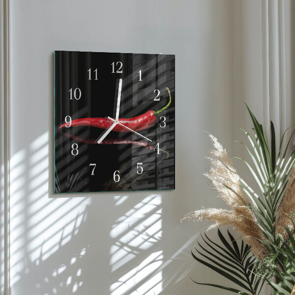Reloj cuadrado Ají picante
