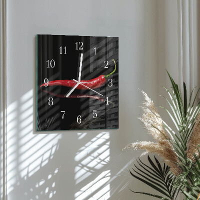 Reloj cuadrado Ají picante