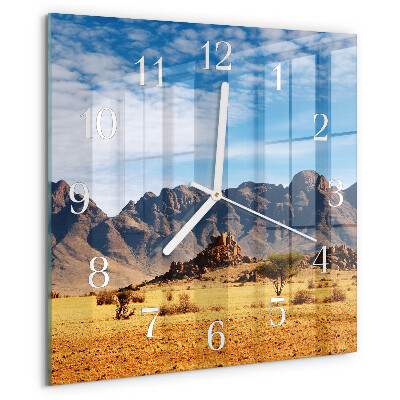 Reloj cuadrado montañas
