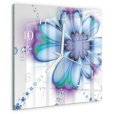 Reloj cuadrado Flor