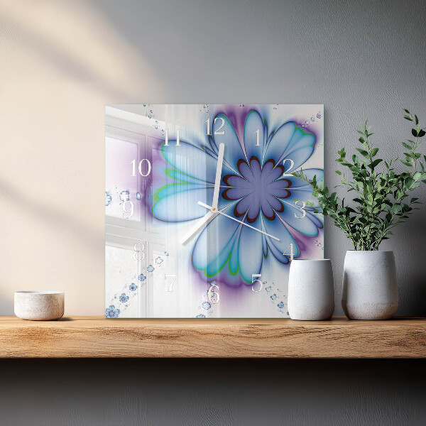 Reloj cuadrado Flor