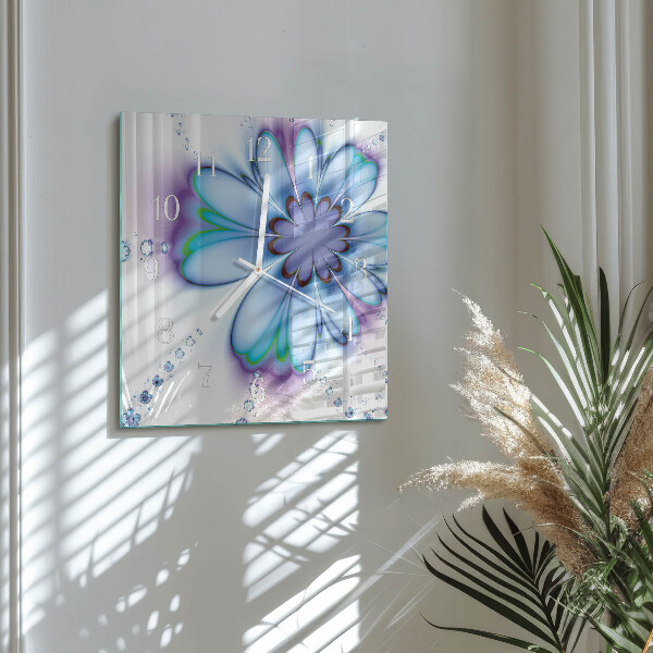 Reloj cuadrado Flor