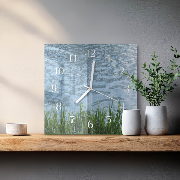Reloj cuadrado Agua de hierba