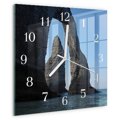 Reloj cuadrado Piedra
