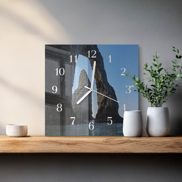 Reloj cuadrado Piedra