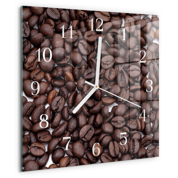 Reloj cuadrado Granos de café