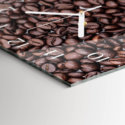 Reloj cuadrado Granos de café