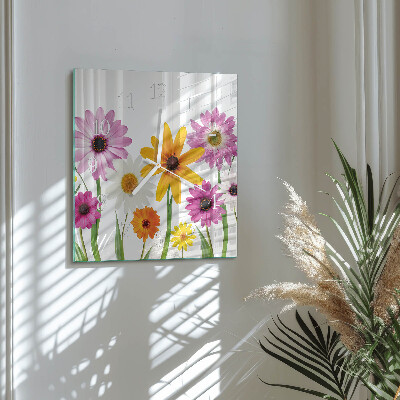 Reloj cuadrado Flores