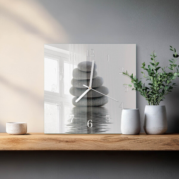 Reloj cuadrado Piedras