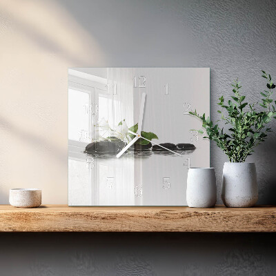Reloj cuadrado Piedras zen