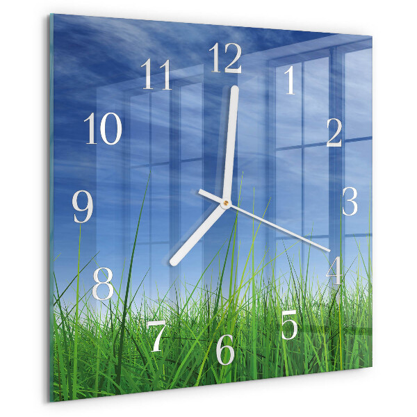 Reloj cuadrado Césped