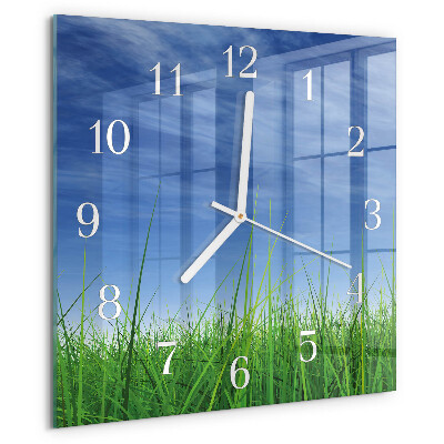 Reloj cuadrado Césped