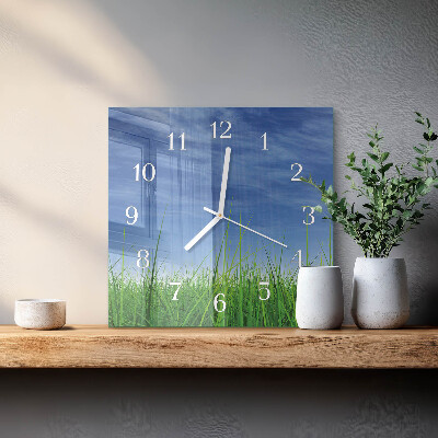 Reloj cuadrado Césped