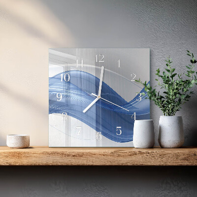 Reloj cuadrado Líneas abstractas