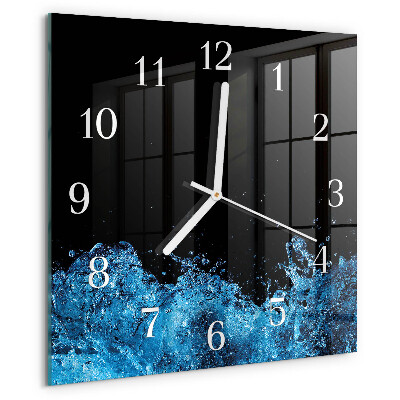 Reloj cuadrado Agua