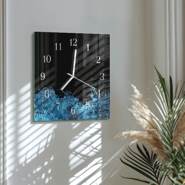 Reloj cuadrado Agua