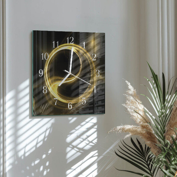 Reloj cuadrado Círculo de abstracción