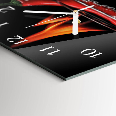 Reloj cuadrado Fuego de chile