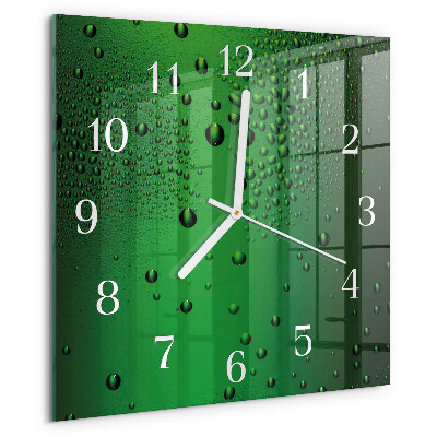 Reloj cuadrado Gotas de agua