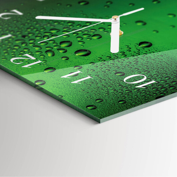 Reloj cuadrado Gotas de agua