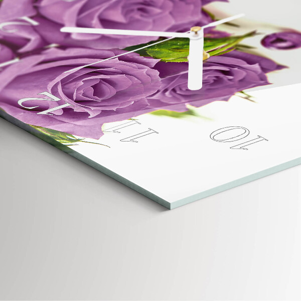 Reloj cuadrado Rosas