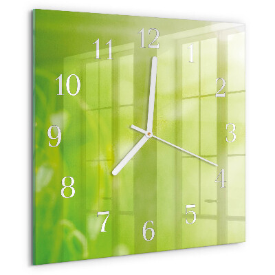 Reloj cuadrado Césped