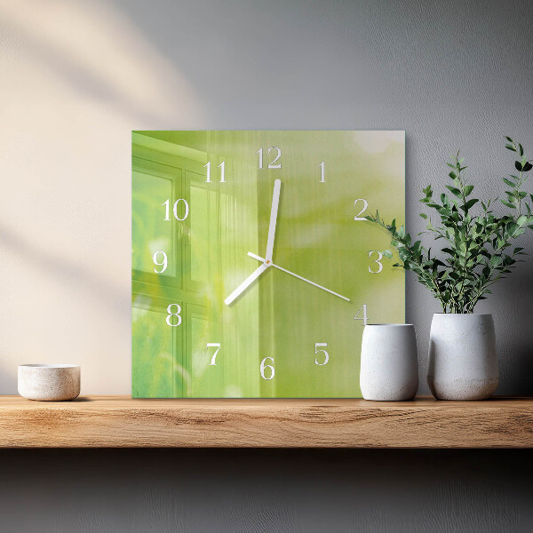 Reloj cuadrado Césped