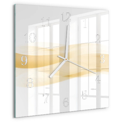 Reloj cuadrado Onda abstracta
