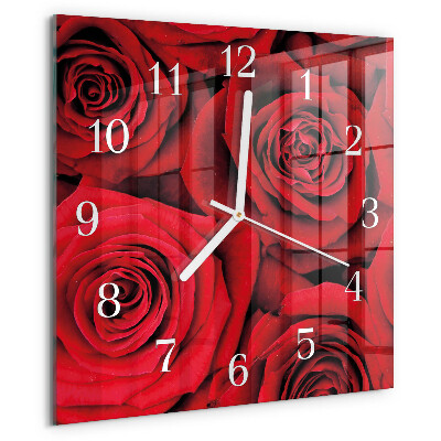 Reloj cuadrado Rosas