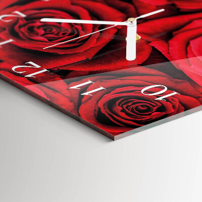 Reloj cuadrado Rosas