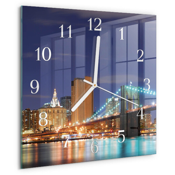 Reloj cuadrado Puente horizontal