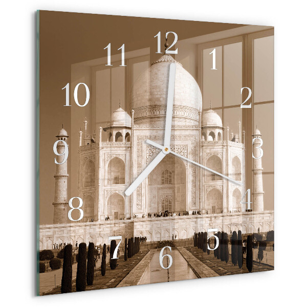 Reloj cuadrado Taj Mahal Sepia