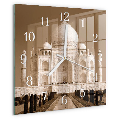 Reloj cuadrado Taj Mahal Sepia