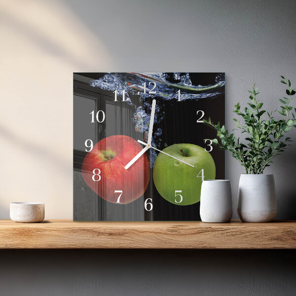 Reloj cuadrado Manzanas