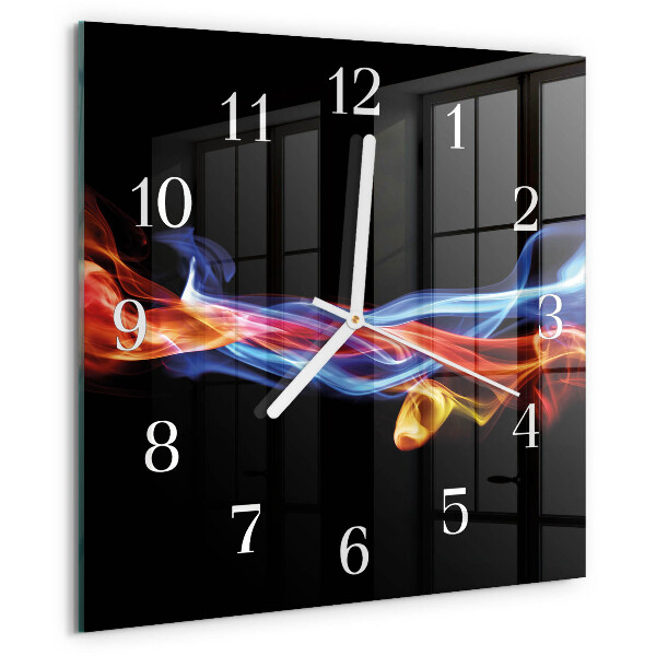 Reloj cuadrado Humo abstracto