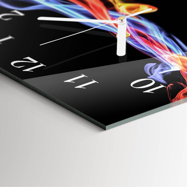 Reloj cuadrado Humo abstracto