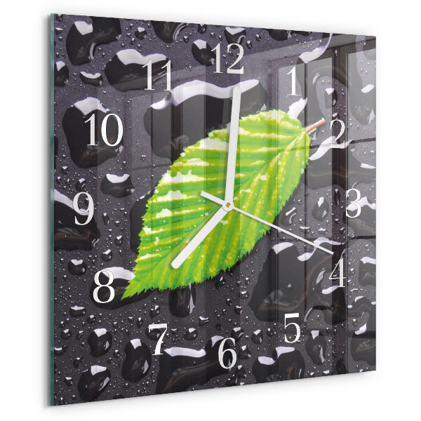 Reloj cuadrado Hoja