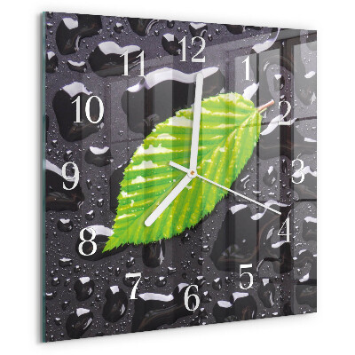 Reloj cuadrado Hoja