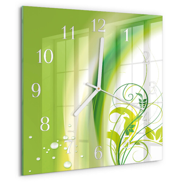 Reloj cuadrado Planta modelo
