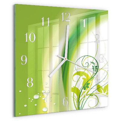Reloj cuadrado Planta modelo
