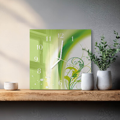 Reloj cuadrado Planta modelo